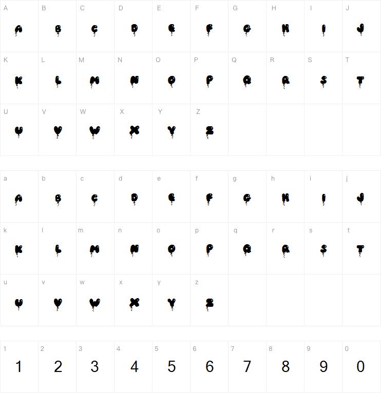JI Solid Balloon Caps字体
