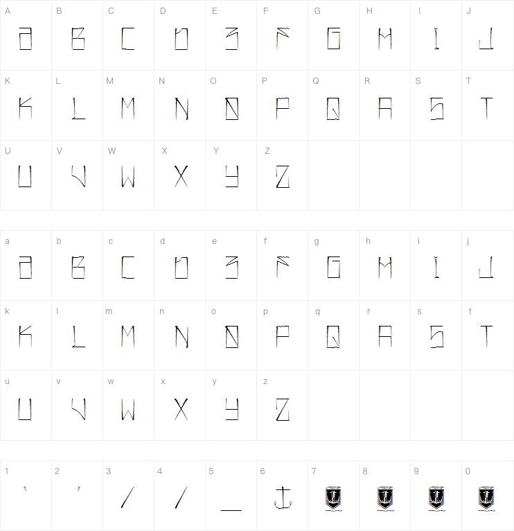 JL357_SET SAIL字体