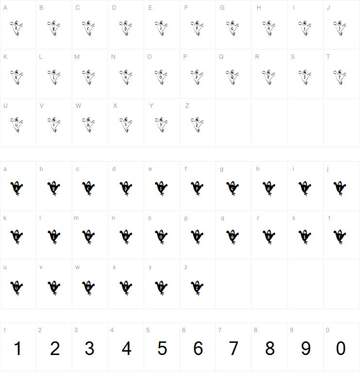 JLR Alphabata BOO!字体