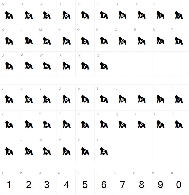 JLR Koko Gorilla Good字体