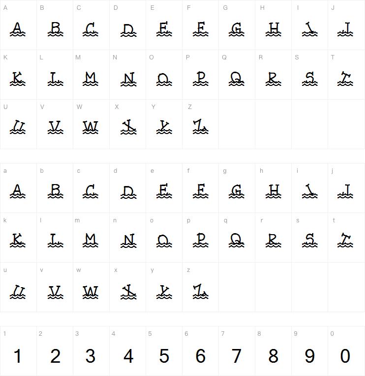 JLR Waves字体