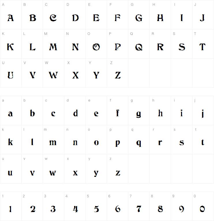 JMH Cthulhumbus Arcade字体