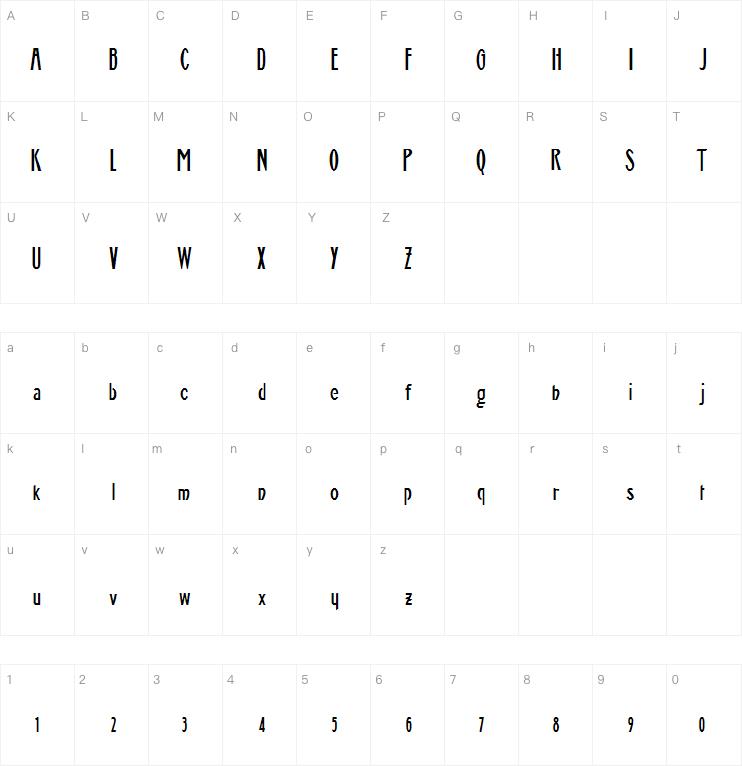 JMH Memorias SH ONE字体