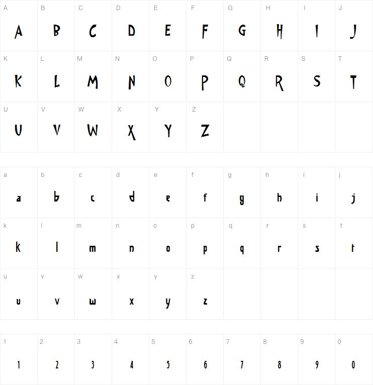 JMH Memorias SH TWO字体