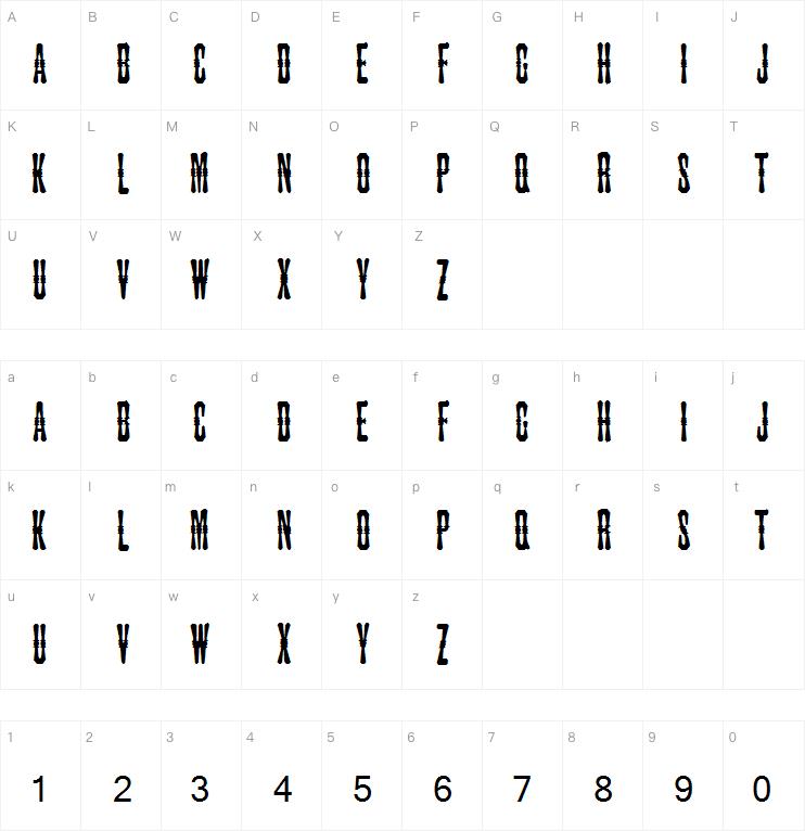 JMH Tuscan CAPS字体