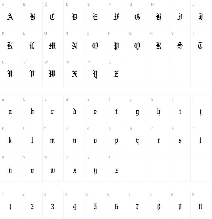 JMH Wulfila字体