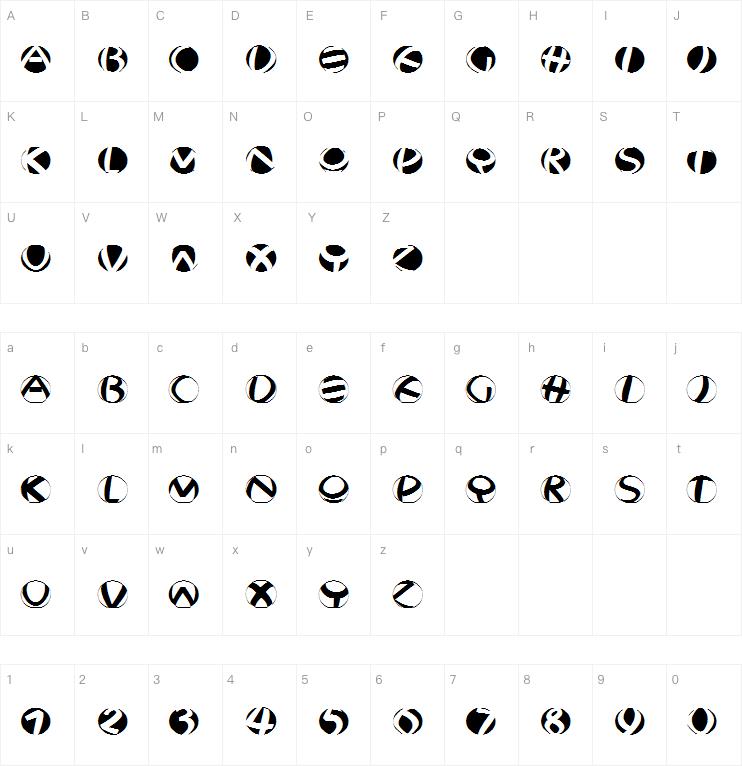 Jonas Fragments Round字体