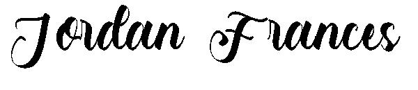Jordan Frances字体