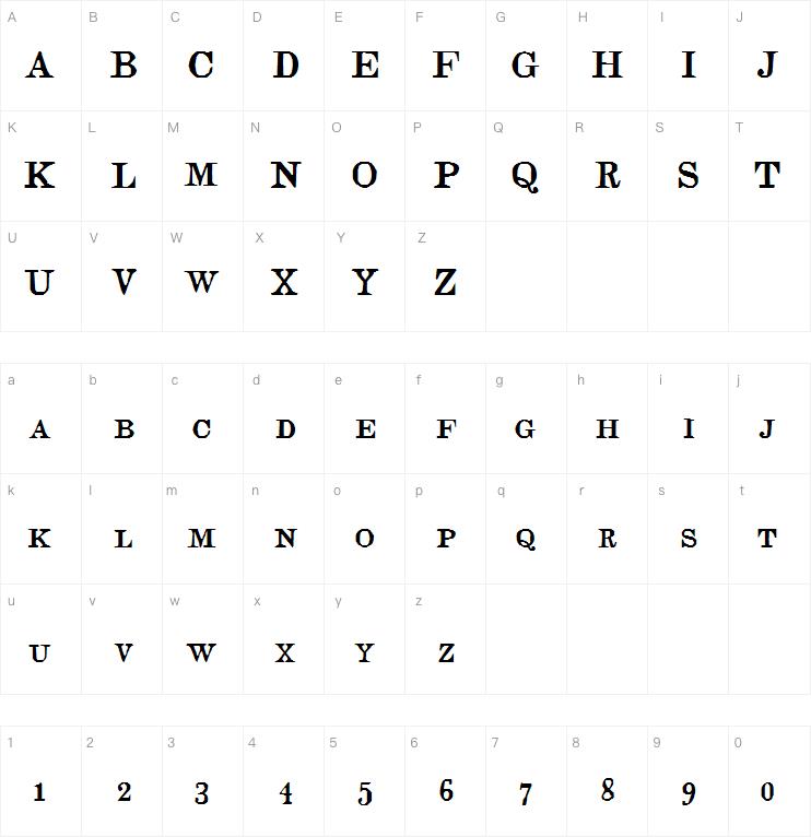 Judges字体