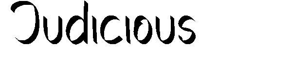 Judicious字体