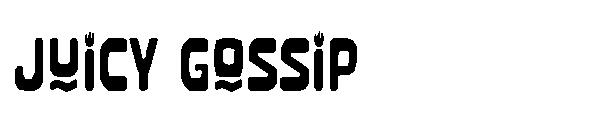Juicy Gossip字体