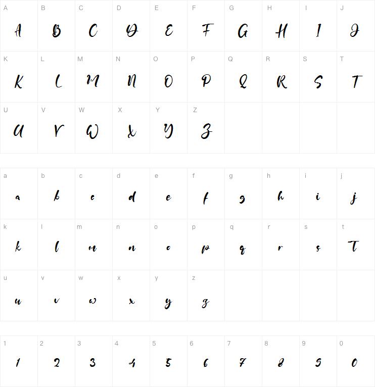 Julia Antonio字体