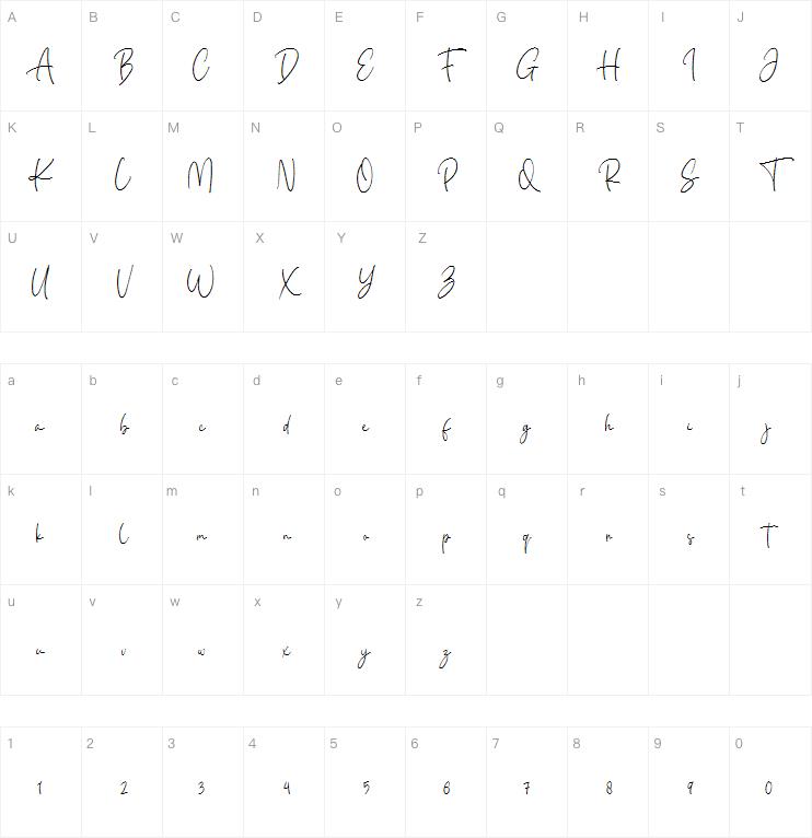 Julietta Kissing字体
