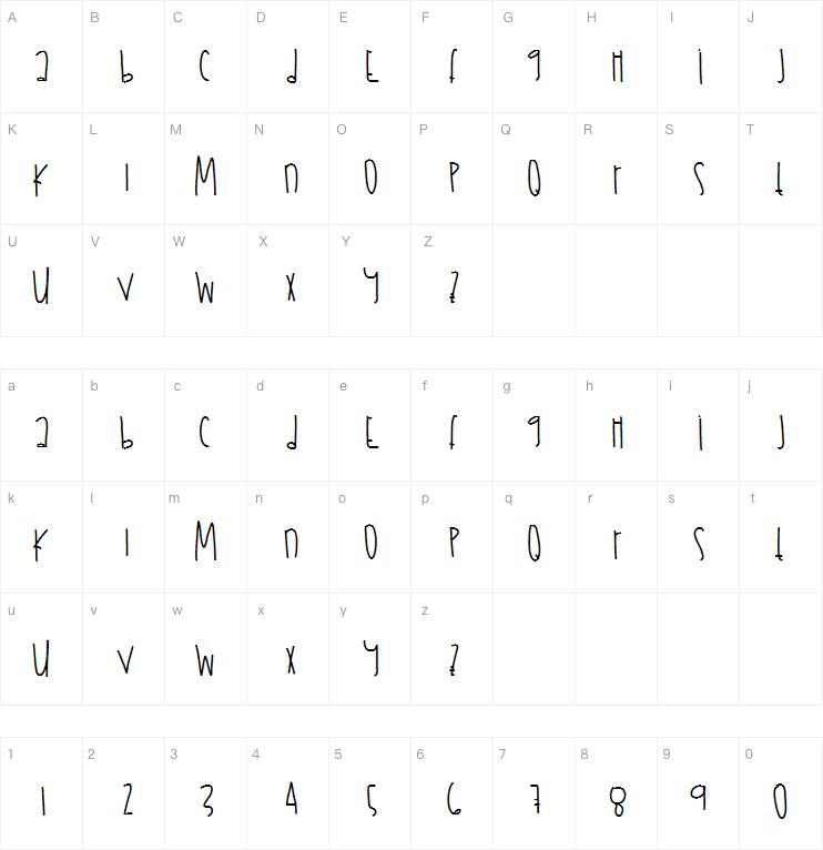 JulyFireworks字体