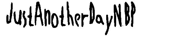 JustAnotherDayNBP字体