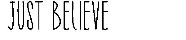 Just Believe字体