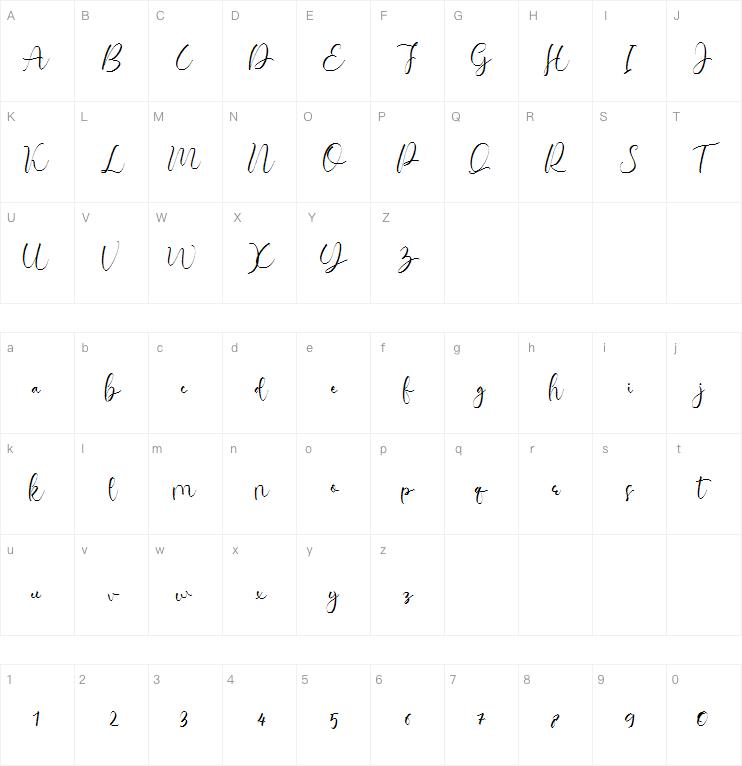 Justina字体
