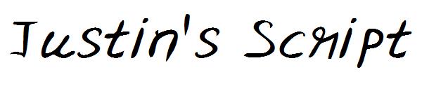 Justin's Script字体