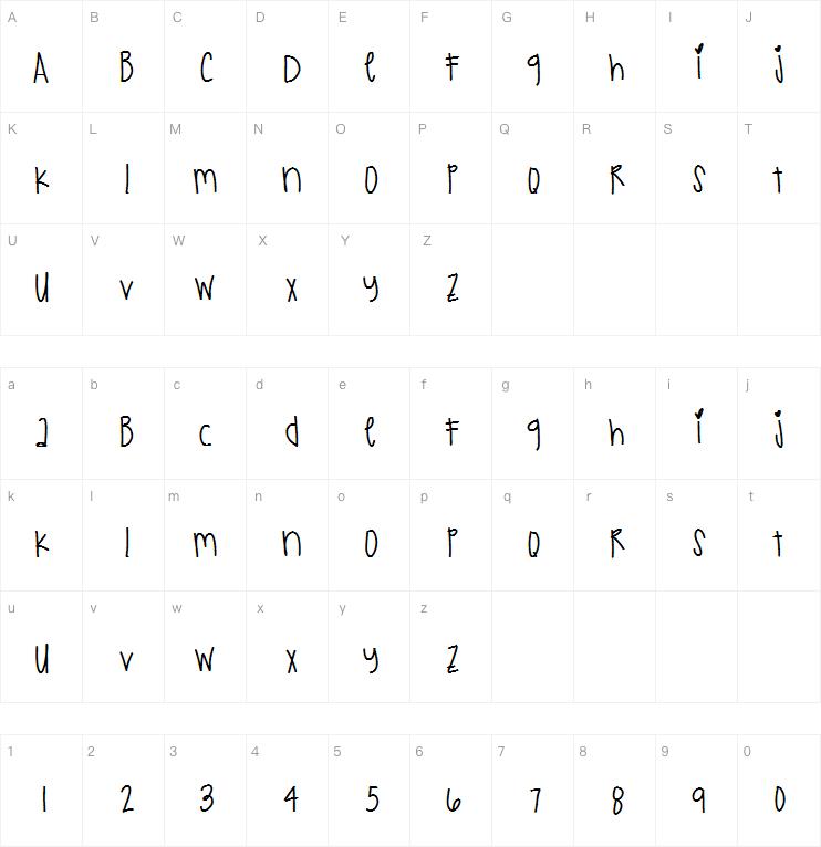 JustKidding字体