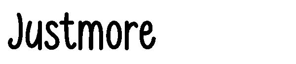 Justmore字体