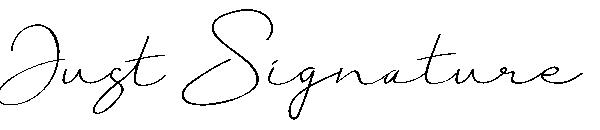 Just Signature字体