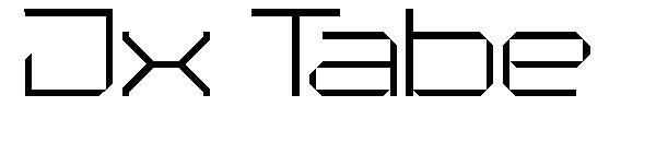 Jx Tabe字体