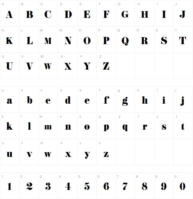 K22 Didoni字体