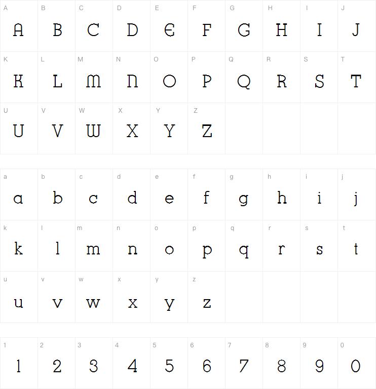 K22 Karnak Deco字体