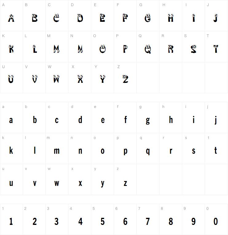 KAHorribleSquish字体