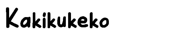 Kakikukeko字体