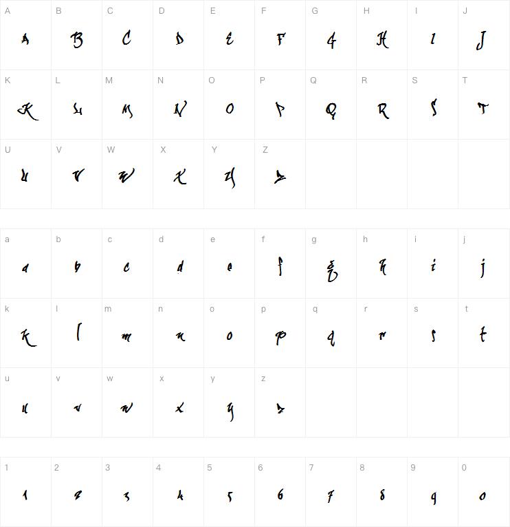 kaliGraff字体
