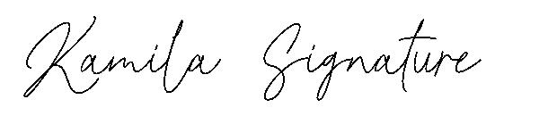 Kamila Signature字体