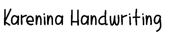 Karenina Handwriting字体