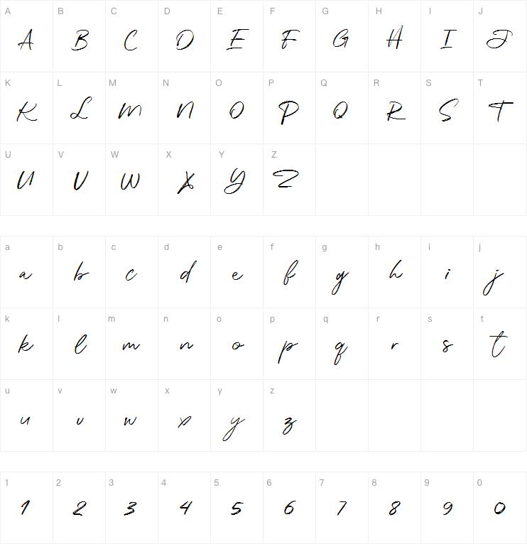 Katherina Signature字体