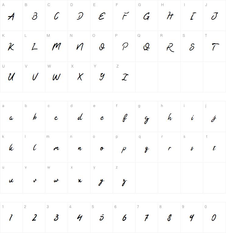 Kaysan Signature字体