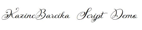 KazincBarcika Script Demo字体