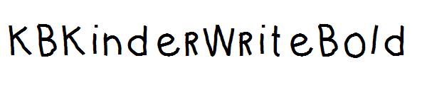 KBKinderWriteBold字体