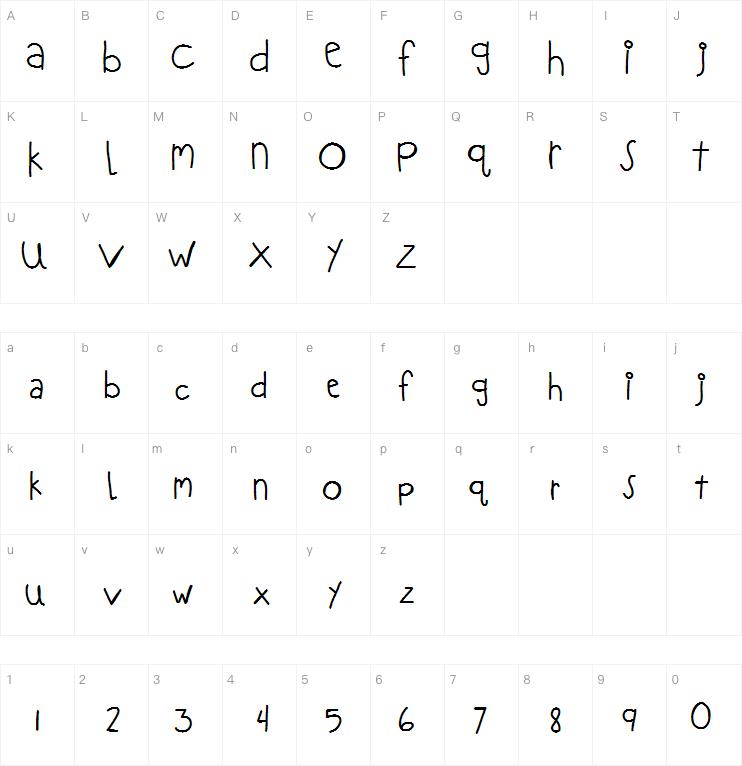 KBLOVEITDOWN字体