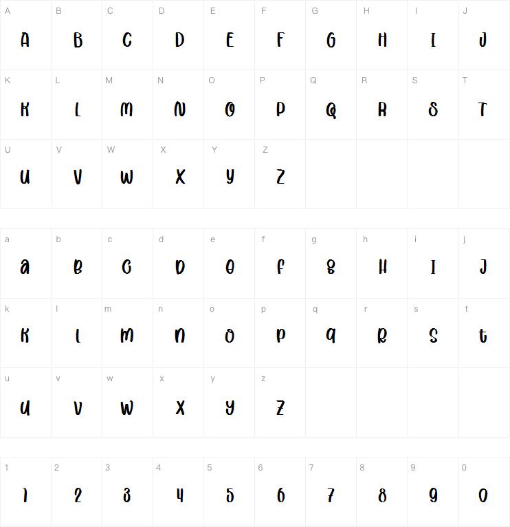 Kelombang Regular字体