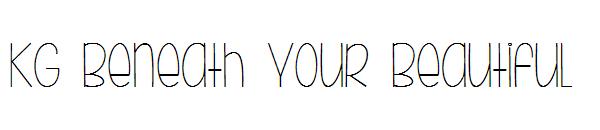 KG Beneath Your Beautiful字体