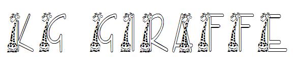 KG GIRAFFE字体