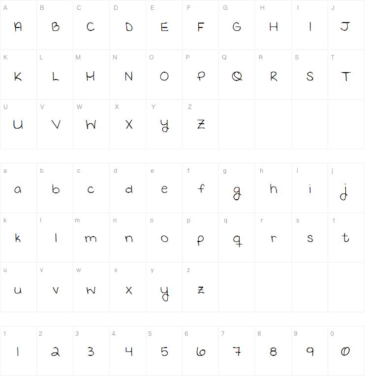 KG Keep Your Head Up字体