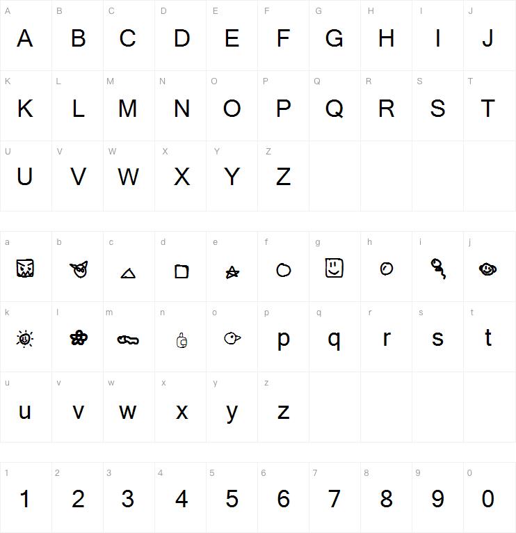 KidPixymbols字体