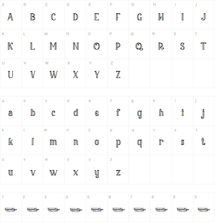 King Lounpera字体