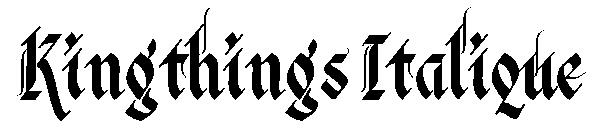 Kingthings Italique字体