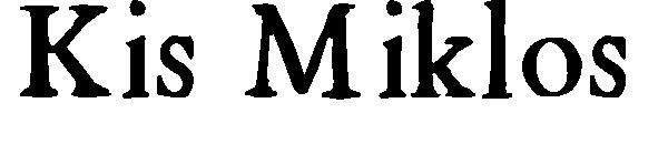 Kis Miklos字体