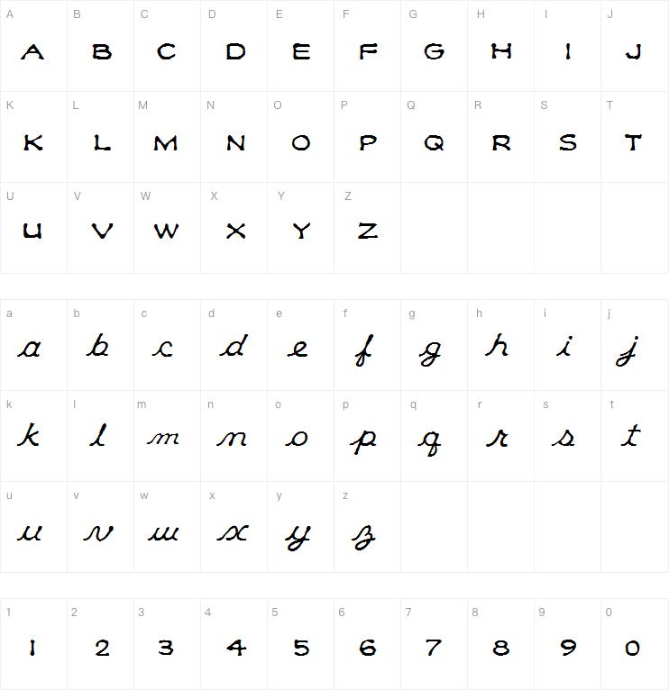 Klee CapScript字体