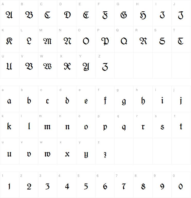 Kleukens-Fraktur字体