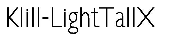 Klill-LightTallX字体