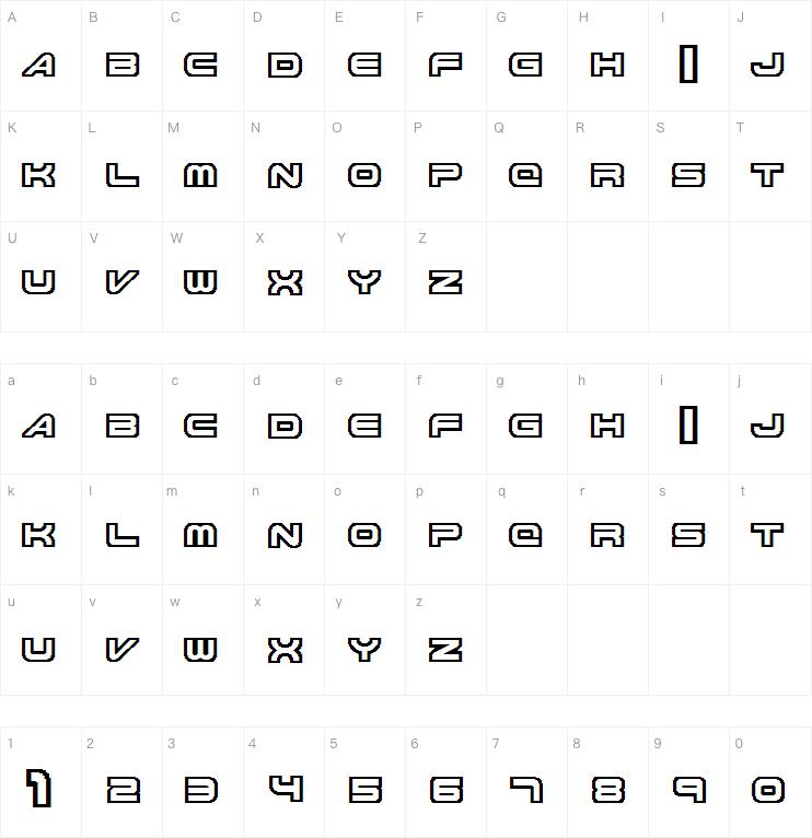 Knighthawks字体